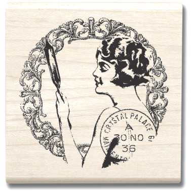 Rubber Stamp Block, 2.5 x 2.5nch, Sweet Nothings