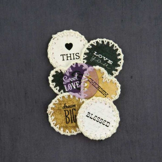 Crochet Icons Love You 1.5"  6/Pkg - Prima