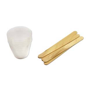 Mixing Cups and Stir Sticks, 5pcs of each Ice Resin
