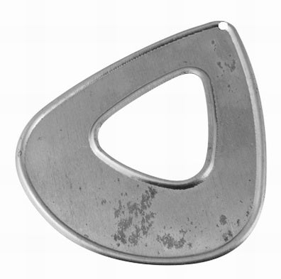Iron Raw, Flat Triangle Pendant, 72 x64mm, 20pcs - great for altered art