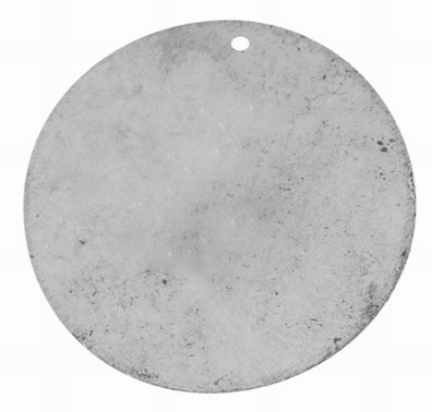 Iron Raw, Flat Round Disc Pendant, 21mm, 20pcs - great for altered art