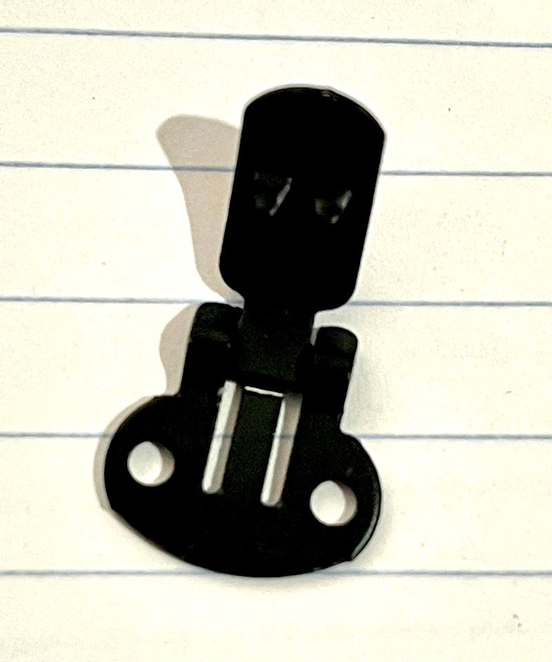 Shoe Clips, Blanks for beading,  20 pcs,( 10 pairs) Black Painted