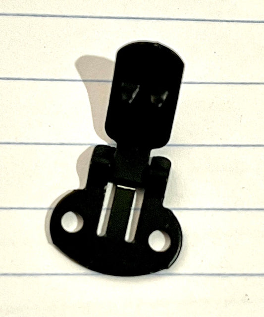 Shoe Clips, Blanks for beading,  20 pcs,( 10 pairs) Black Painted