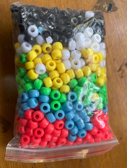Pony Beads Mixed - Opaque 9x6mm 600pcs