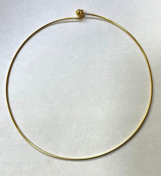 Neck Choker Ring Gold 14cm 1 piece