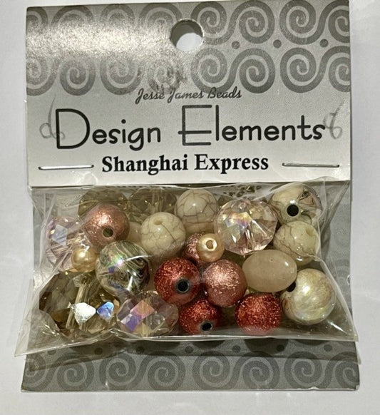 Design Elements Beads, Shanghai, 28 grams - by Jesse James