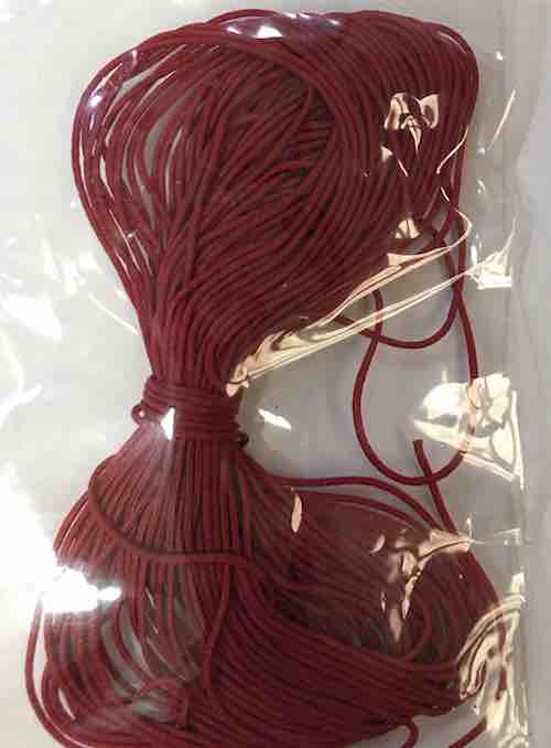 Nylon Beading Thread .5mm, 10 metres, Dark Red