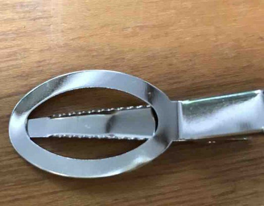 Hair Clip, Nickel Plate, 50mm x 20mm, 10 pcs