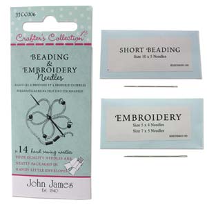 Beading and Embroidery Needles 14pcs - John James