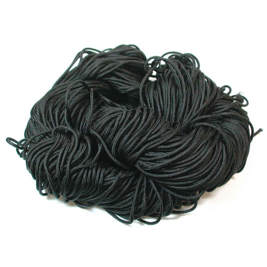 Nylon Chinese Cord, Black, .8mm  82 yards