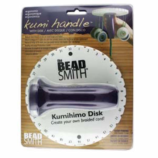 Kumihimo Loom Handle and 6 inch Disc round - NEW - Beadsmith