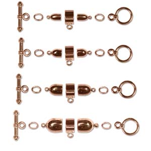 Kumihimo Findings Assorted Sizes Copper Plate,