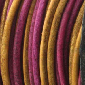 Leather Gypsy round cord, 2.mm, 3 metres