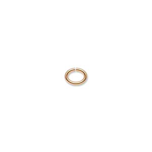 Gold Plated, Jumpring, 6.5x5mm oval, approximately 18 gauge. 100pcs