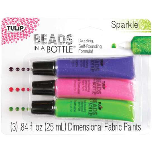 Beads In A Bottle Kit .84oz 3/Pkg  - Sparkle  - Tulip