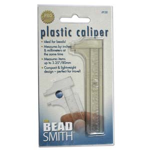 The Beadsmith Plastic Caliper 80mm - Sizer