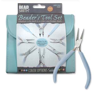 The Beadsmith Beaders Tool Set, Light Blue,