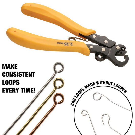 PLOOPER -The Beadsmith 1-Step Looper - 2.25mm Big Loops- 24-18g Wire - BEADS ON KELLY STREET