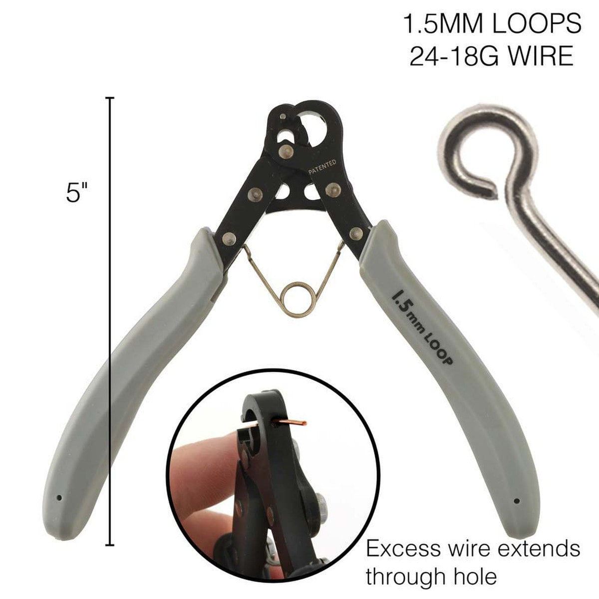 PLOOPER -The Beadsmith 1-Step Looper - 1.5mm Loops- 26-18g Wire