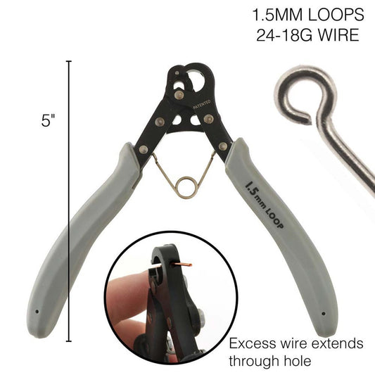 PLOOPER -The Beadsmith 1-Step Looper - 1.5mm Loops- 26-18g Wire