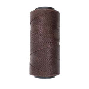 Knot it Waxed Poly Cord 2ply (1mm) - Cedar Brown 144 metres - Beadsmith