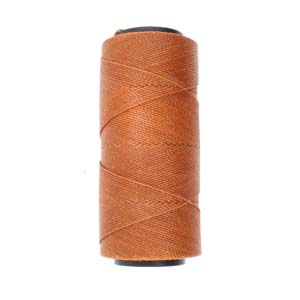 Knot it Waxed Poly Cord 2ply (1mm) - Chestnut 144 metres - Beadsmith