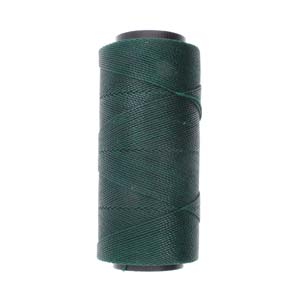 Knot it Waxed Poly Cord 2ply (1mm) - Dark Green 144 metres - Beadsmith