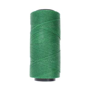 Knot it Waxed Poly Cord 2ply (1mm) - Forest Green 144 metres - Beadsmith
