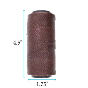 Knot it Waxed Poly Cord 2ply (1mm) - Wine 144 metres - Beadsmith