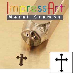 Impress Art - Rounded Cross 6mm Stamp