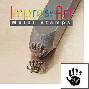 Impress Art - Hand Print Right 9.5mm Stamp