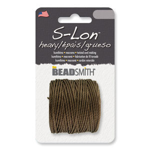 S-Lon Macrame Tex 400 Sepia - 35 yards - Made in USA