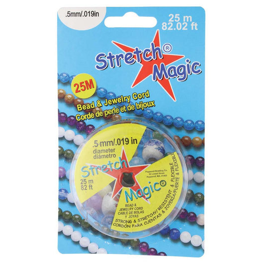Stretch Magic, Black, .5mm, 25metres  "Best Seller"