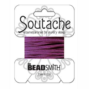 Polyester Soutache Ruby Glint 3 yards