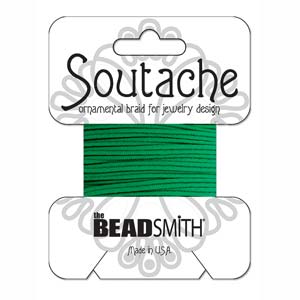 Polyester Soutache Dragon Green 3 yards