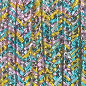 Rayon Soutache Textured Metallic Rainbow 3 yards