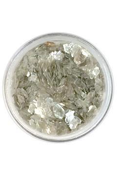 Ice Resin Shattered Mica, Silver, 7grams
