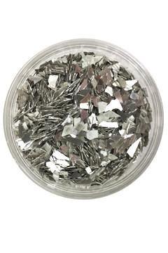 Ice Resin Glass Glitter Shards, Sterling, 13grams