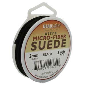 Ultra Micro Fibre Suede 2mm Black 3 yards