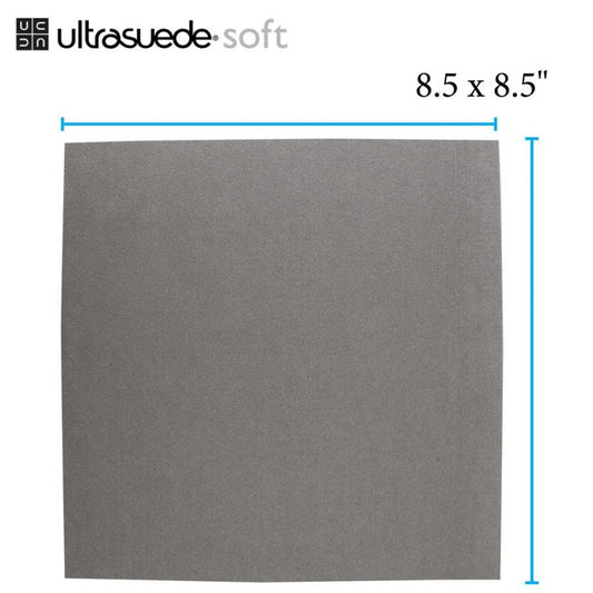 Ultrasuede, Silver Pearl,  8.5 x 8.5 inches, 1 sheet
