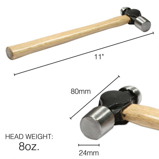 Hammer - Ball Pein, 8oz, 11inches,  Beadsmith