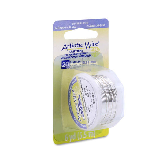 Artistic Wire Non Tarnish Silver, 20 gauge 6yards