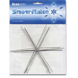 Snowflake or Star Wire Form, 6inch  6pcs by Beadsmith