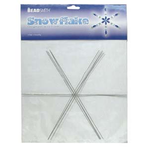 Snowflake or Star Wire Form, 9inch  4pcs by Beadsmith