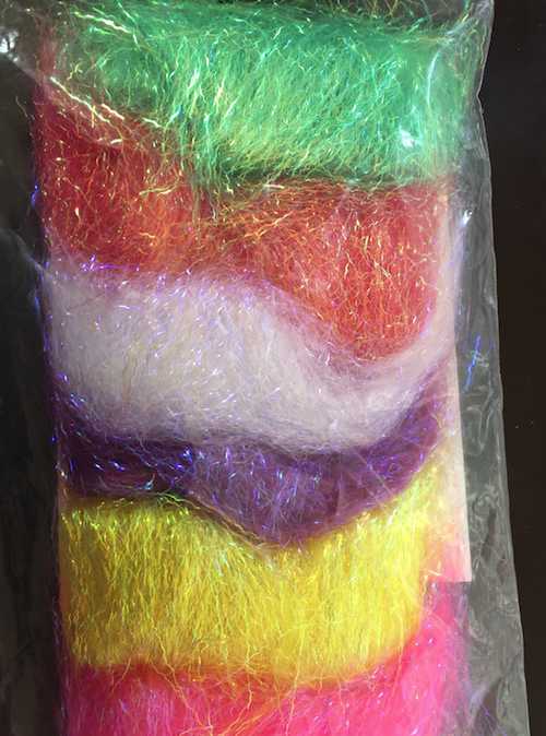 Angelina Crimped Cut Fibers .1oz 6/Pkg - Jewel Blend