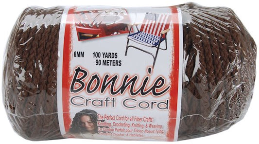 Macrame Cord - Bonnie Cords, Brown, 6mm 100 yards