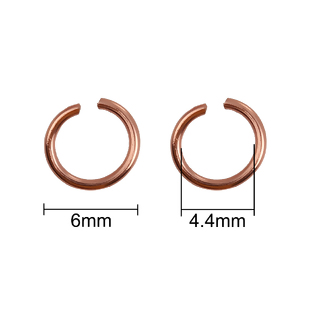 Jump Ring Kits, Aluminum, Mixed Opened 6mm, Desert(1080pcs)