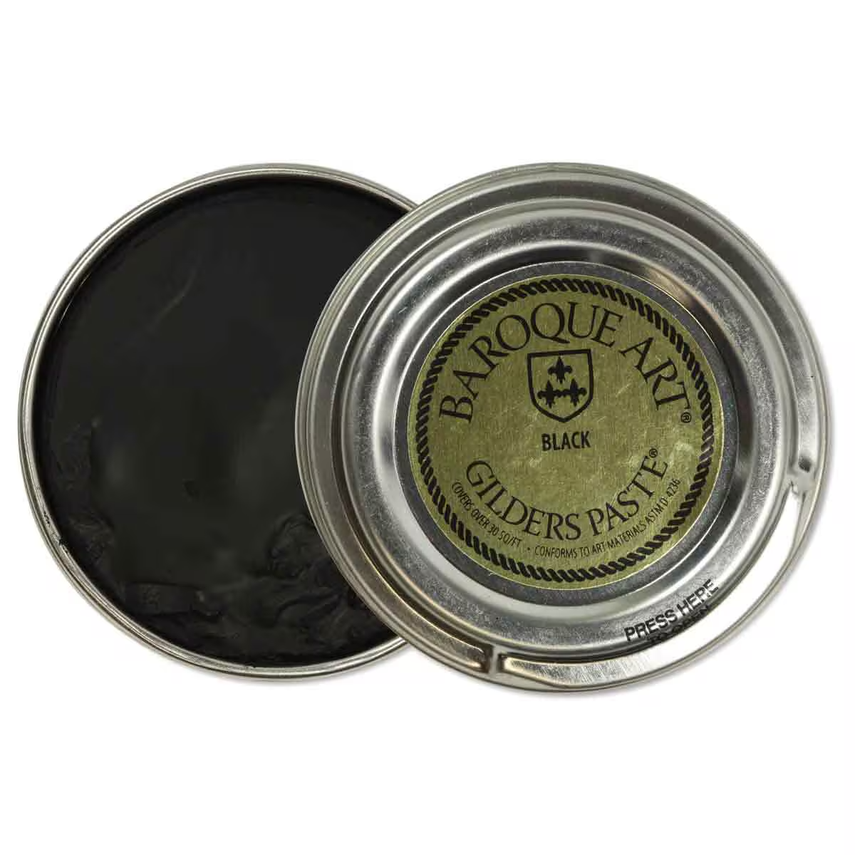 Baroque Art Gilders Paste, Black, 30ml, 1.5oz