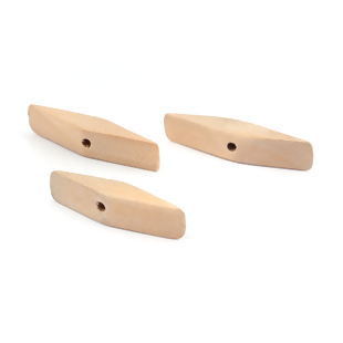 Wooden Beads, Rhombus, 37mm x 8mm, 20pcs