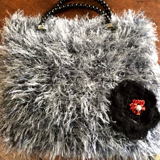 Handbag, Knitted, Funky - Retro Style, Brand New, Handmade